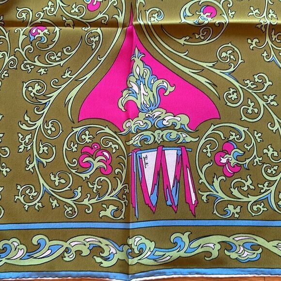 VTG Emilio Pucci silk large silk scarf made in Italy NWT in original package - Picture 5 of 15